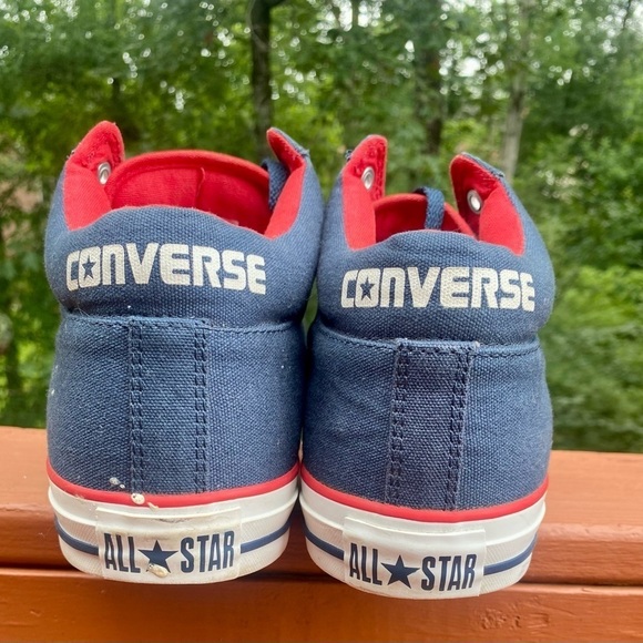Converse All Star Center Strap Mid-Blue Shoes size 12 - Picture 5 of 6